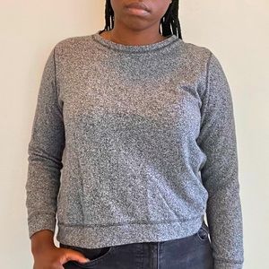 Gray Zip Detail Sweater